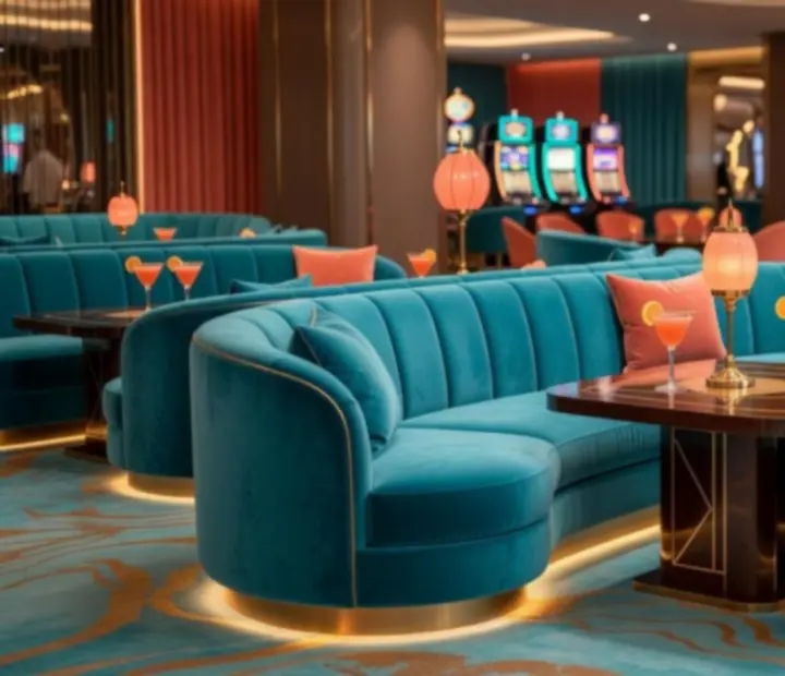 Lounge zóna v CasaResto s pohodlným sezením